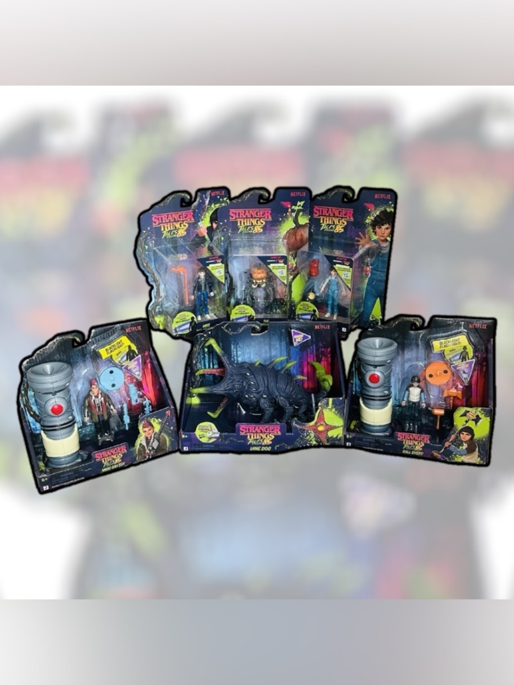 Stranger Things JazwaresNetflix Tales of 85 Toy Figure Set Collector Bundle RARE - Picture 3 of 15